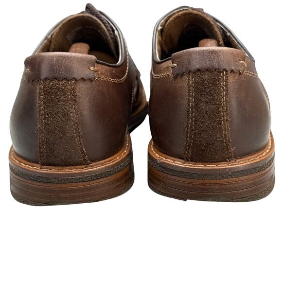 Joseph Abboud Brown Leather Lace Up Oxford Shoe Men 9.5 - Picture 4 of 8